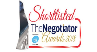 Shortlisted for The Negotiator Awards 2018 - Gibbs Gillespie