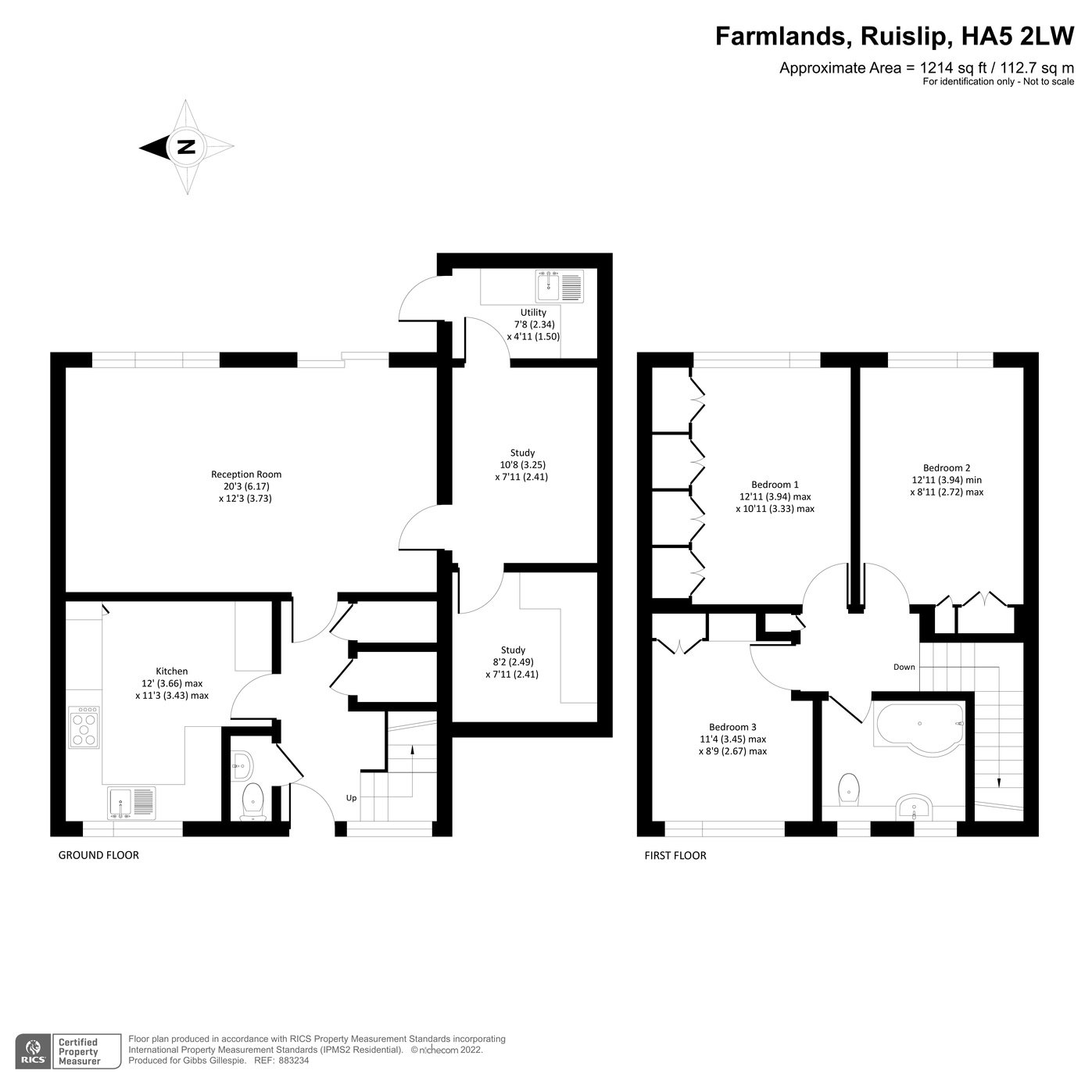 3 bedroom House for sale in Farmlands, Pinner, Middlesex, HA5 Gibbs