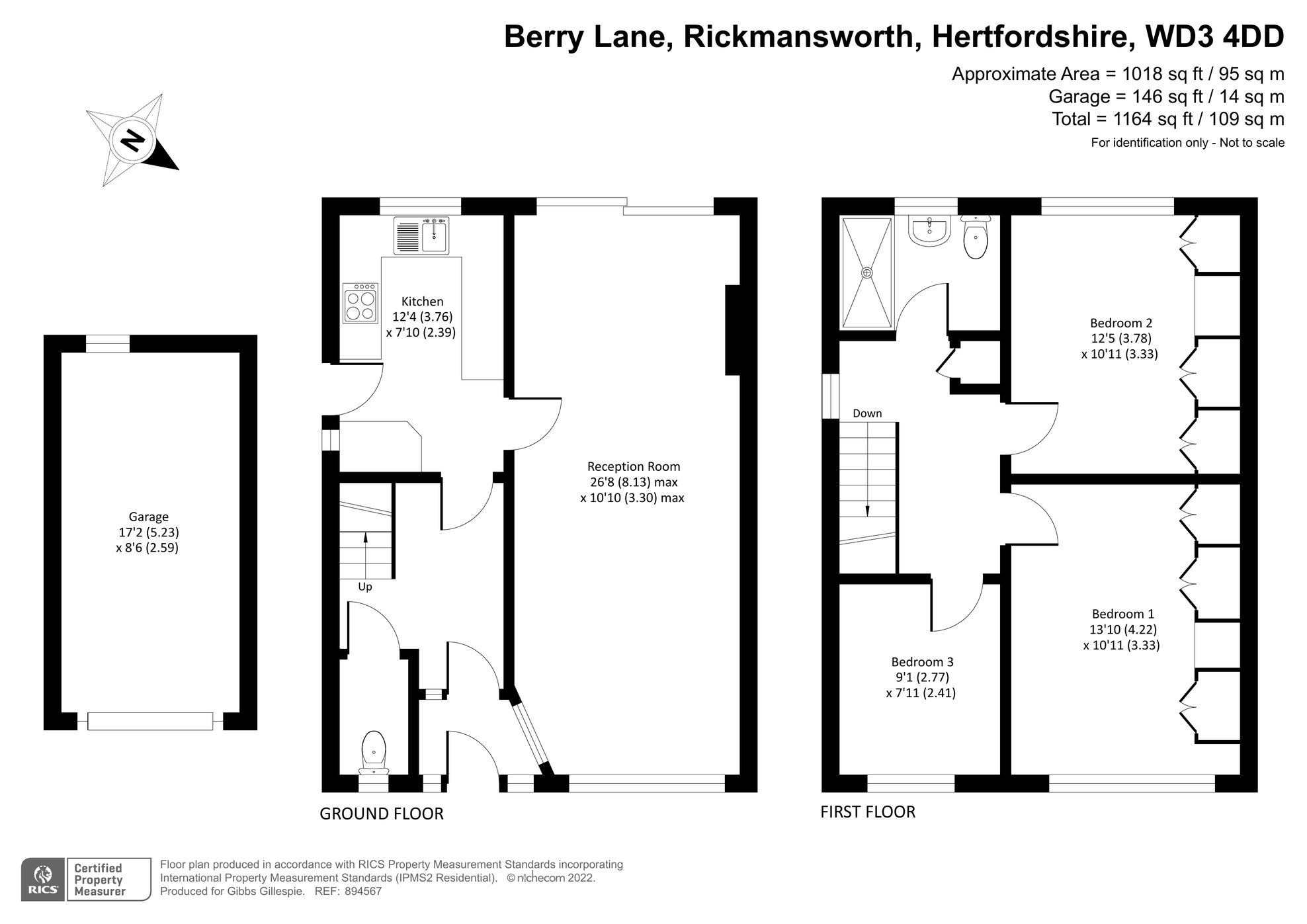 3 bedroom House for sale in Berry Lane, Rickmansworth, Hertfordshire