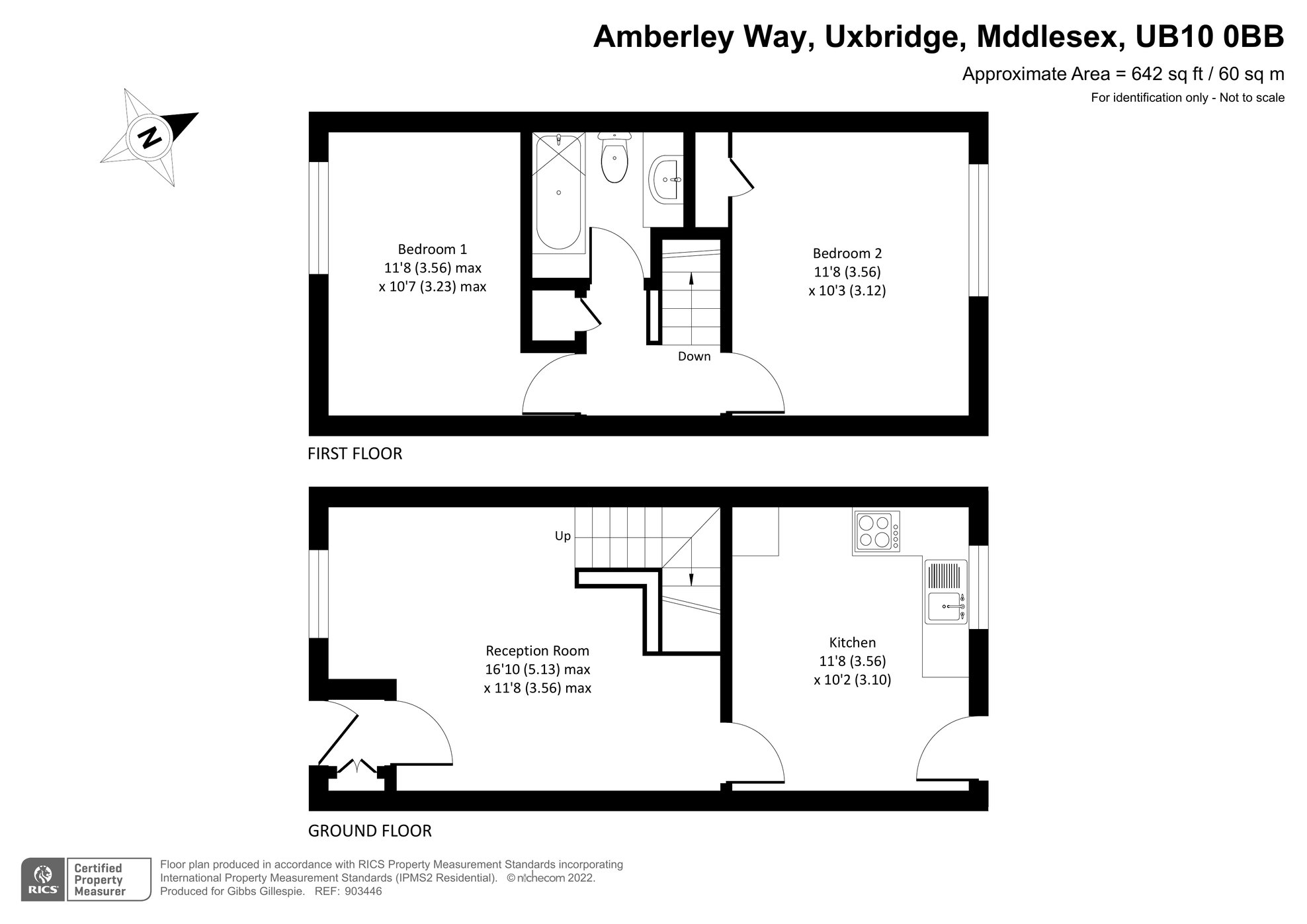 2 bedroom House for sale in Amberley Way, Uxbridge, UB10 Gibbs Gillespie