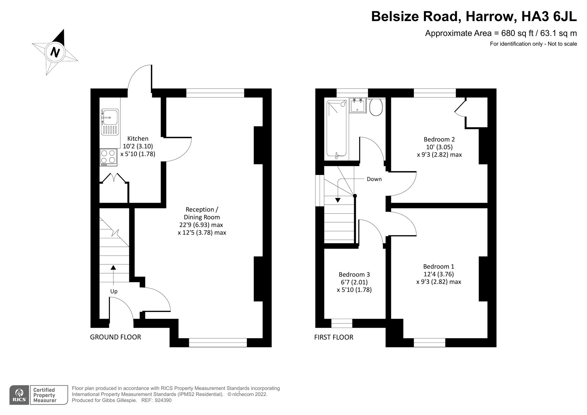 3 bedroom House for sale in Belsize Road, Harrow, Middlesex, HA3