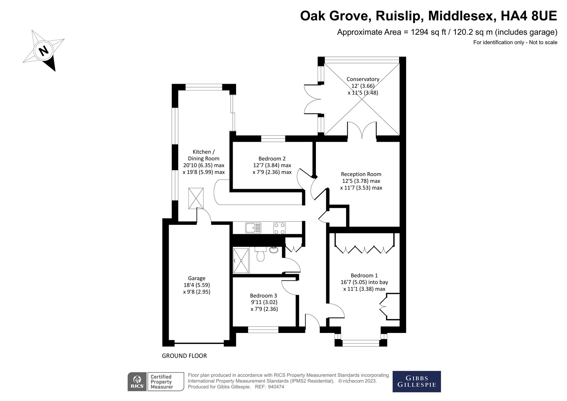 3 bedroom Bungalow for sale in Oak Grove, Ruislip, Middlesex, HA4