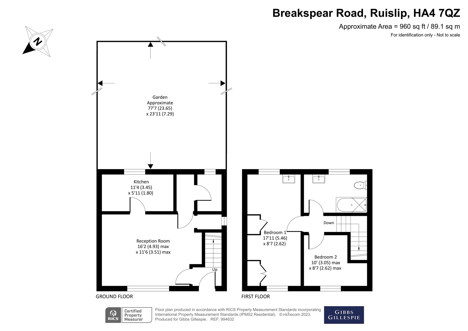 2 bedroom House for sale in Breakspear Road, Ruislip, Middlesex, HA4