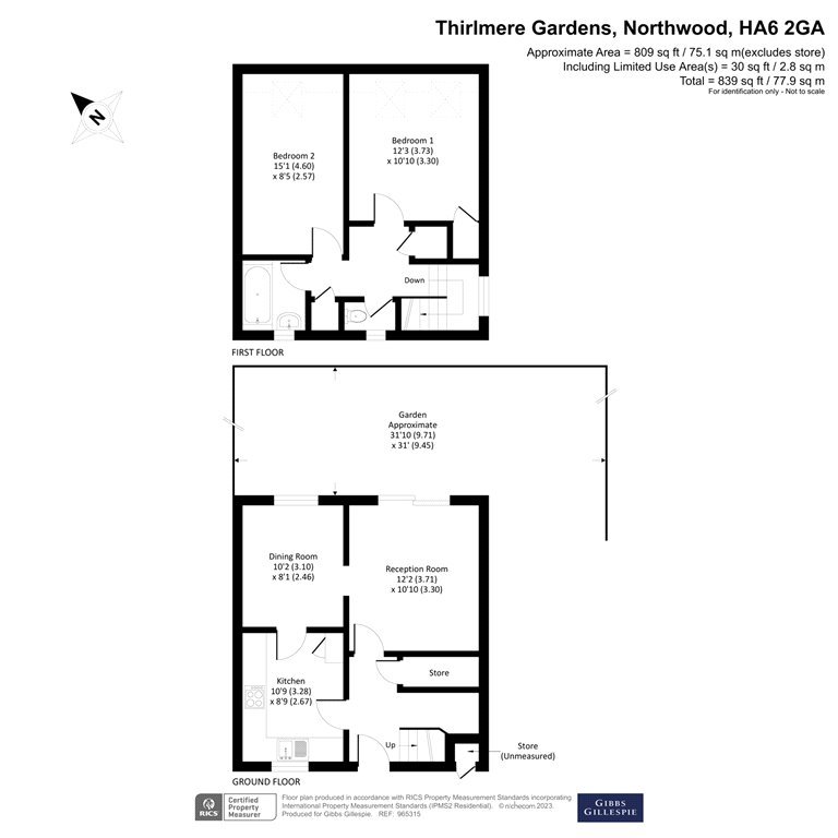 2 bedroom House for sale in Thirlmere Gardens, Northwood, Middlesex