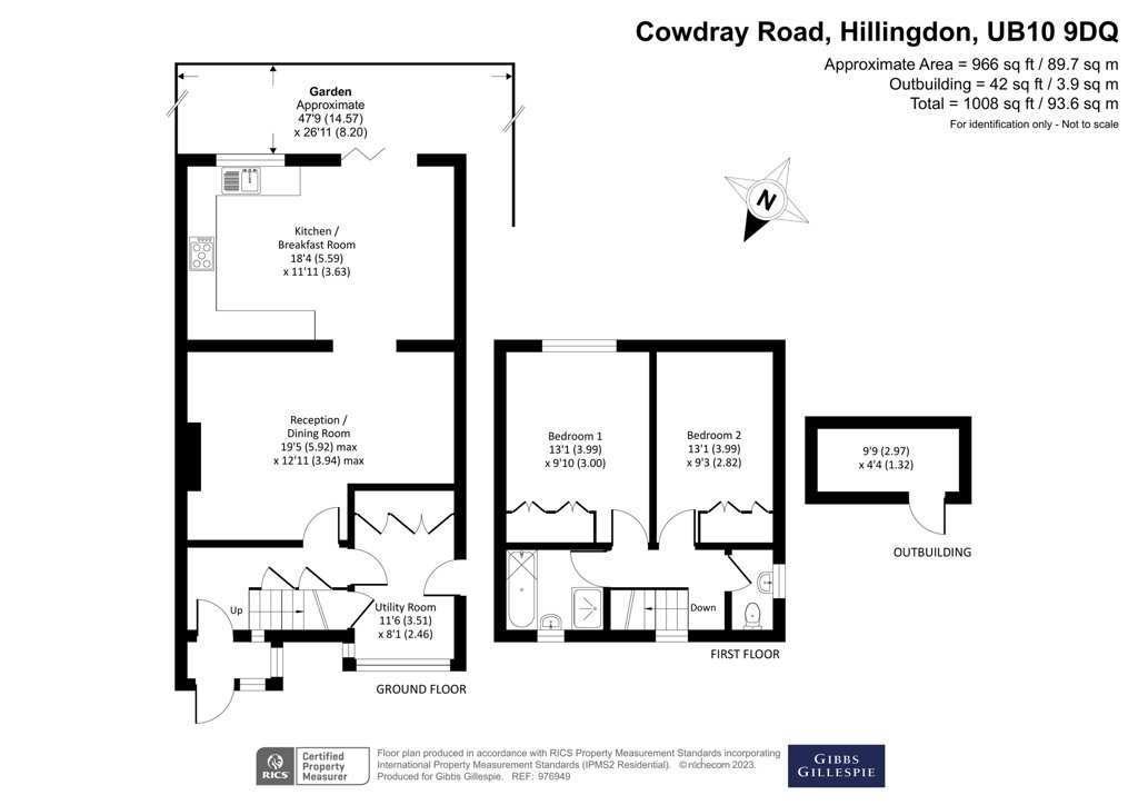 2 bedroom House for sale in Cowdray Road, Hillingdon, UB10 Gibbs