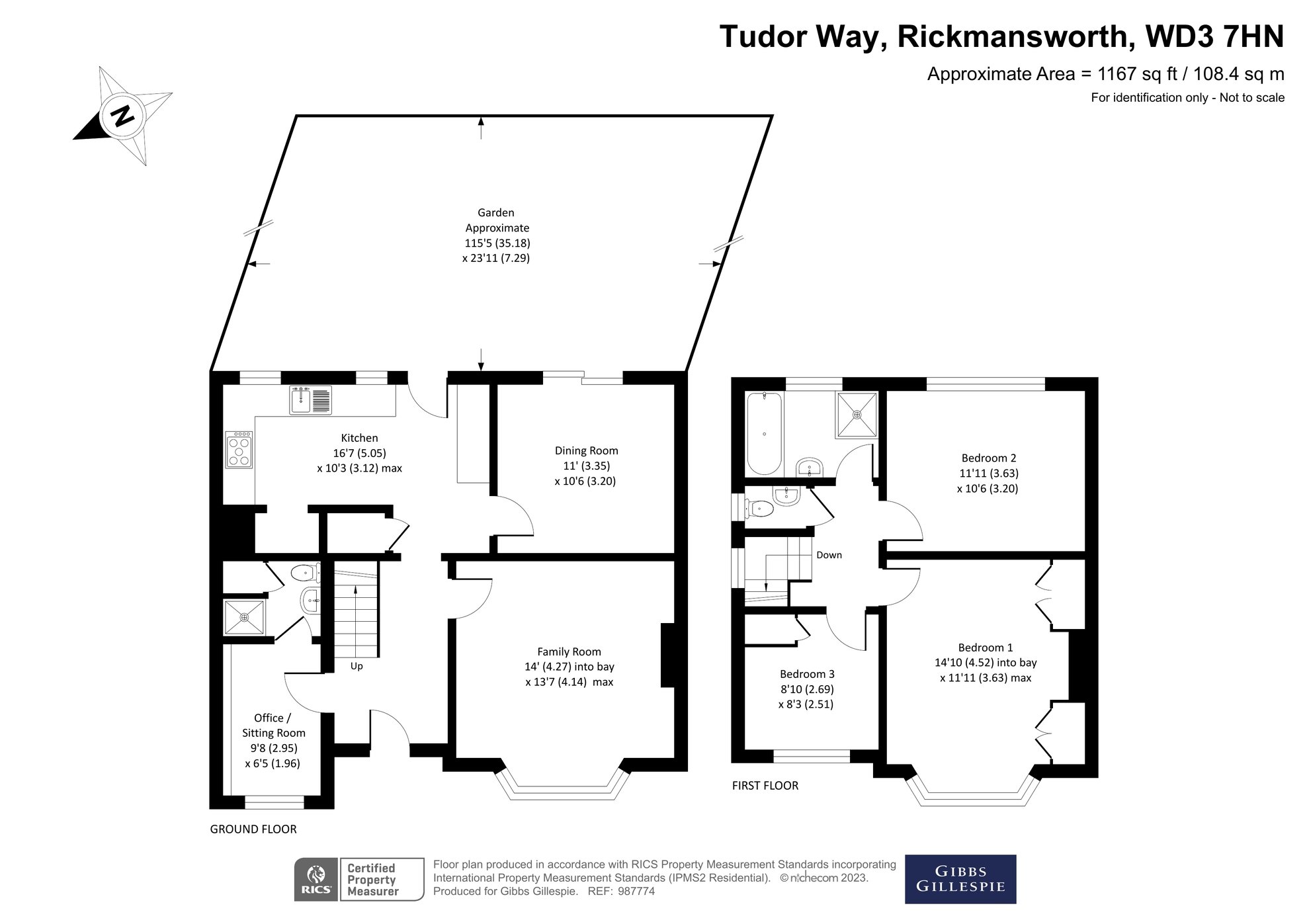 3 bedroom House for sale in Tudor Way, Rickmansworth, WD3 Gibbs Gillespie