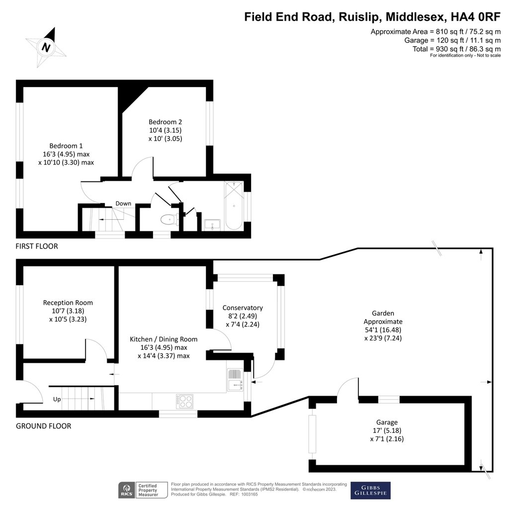 2 bedroom House for sale in Field End Road, Ruislip, Middlesex, HA4