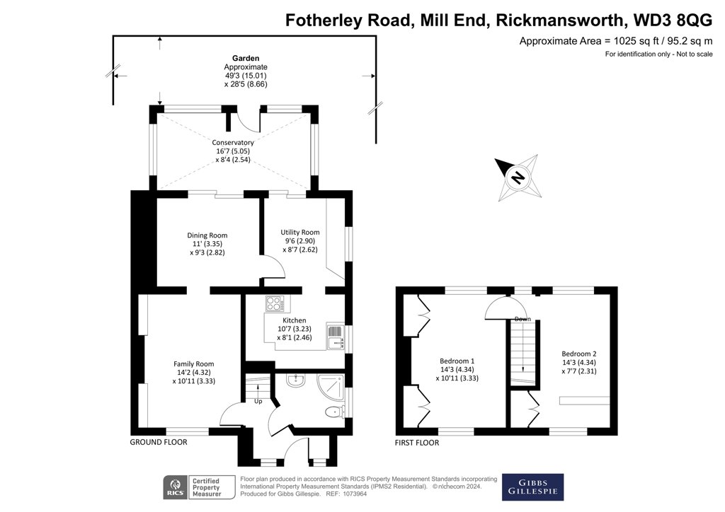 2 bedroom House for sale in Fotherley Road, Mill End, Rickmansworth