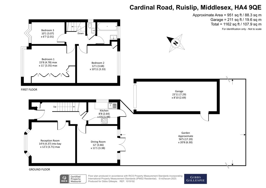 3 bedroom House for sale in Cardinal Road, Ruislip, Middlesex, HA4