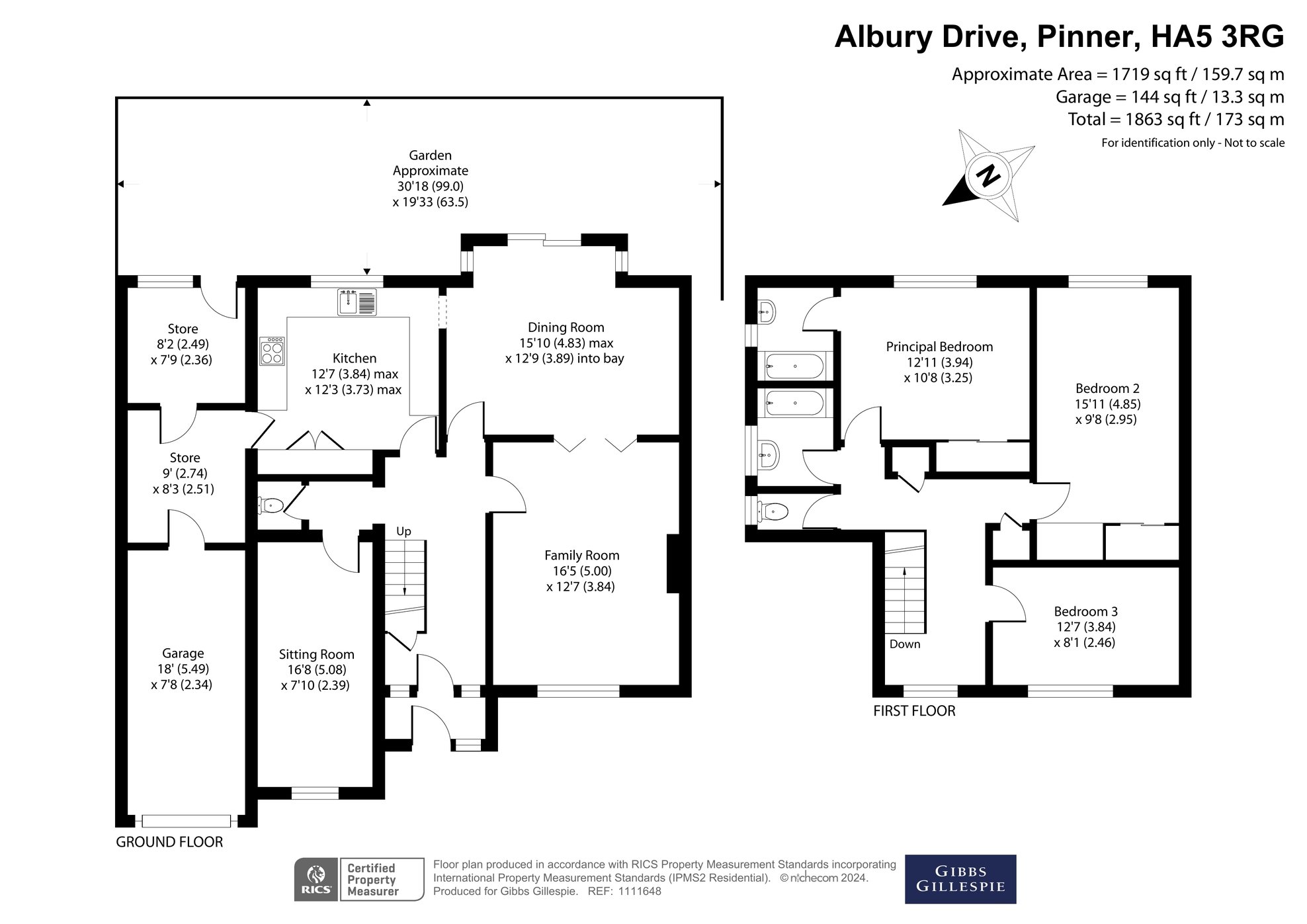 3 bedroom House for sale in Albury Drive, Pinner, Middlesex, HA5