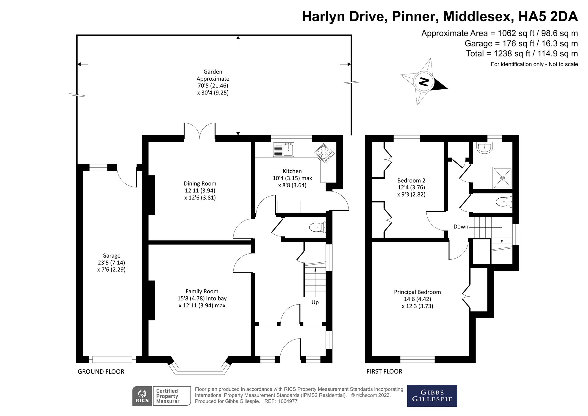 2 bedroom House,bungalow for sale in Harlyn Drive, Pinner, Middlesex