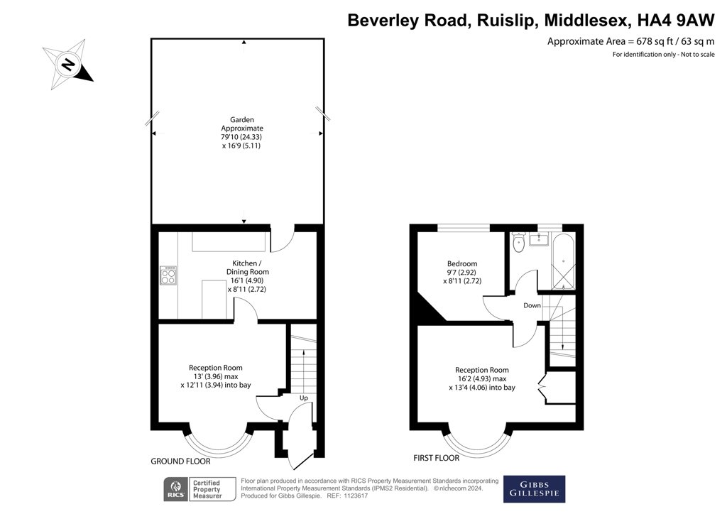 2 bedroom House for sale in Beverley Road, Ruislip, Middlesex, HA4