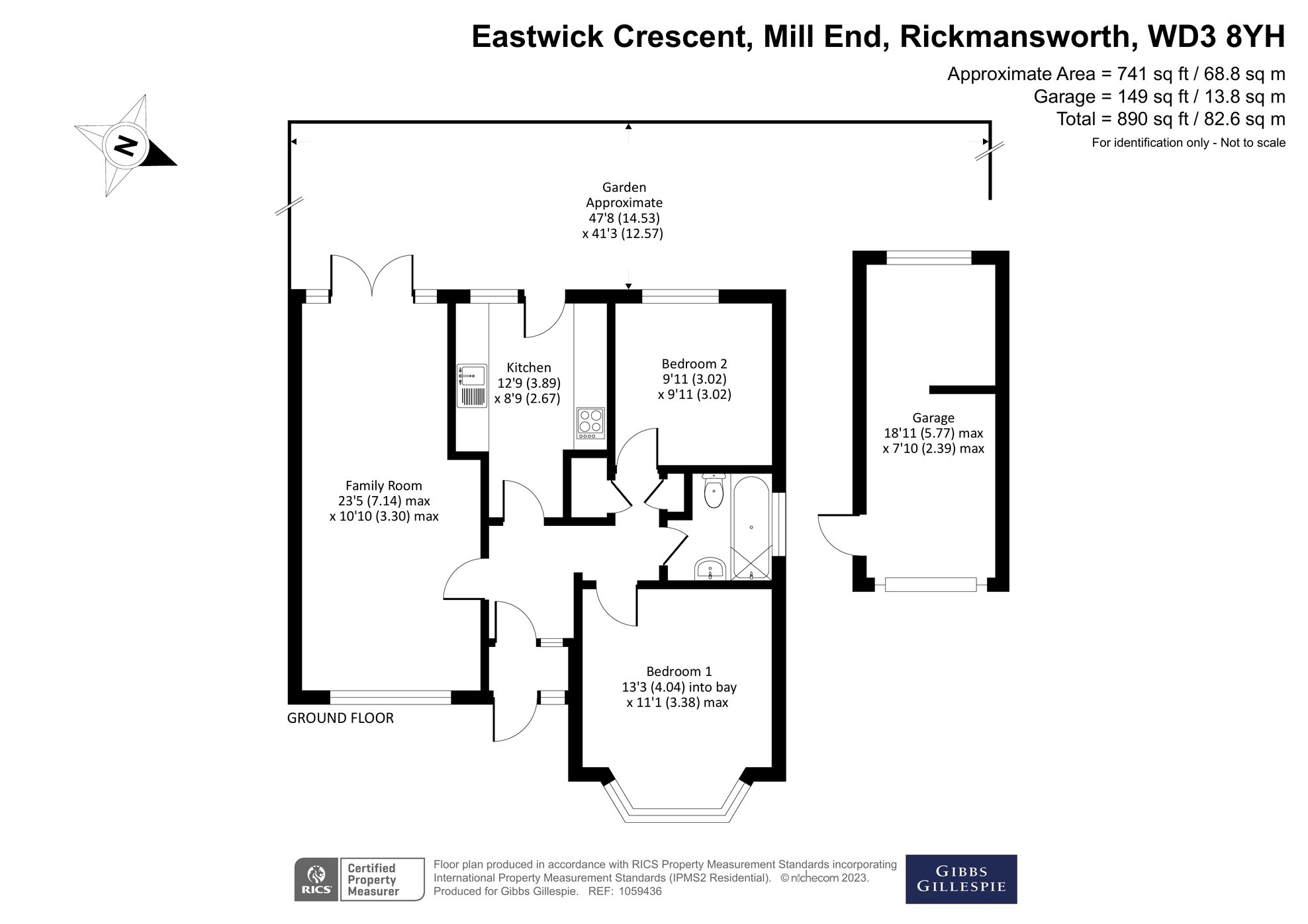 2 bedroom Bungalow for sale in Eastwick Crescent, Mill End