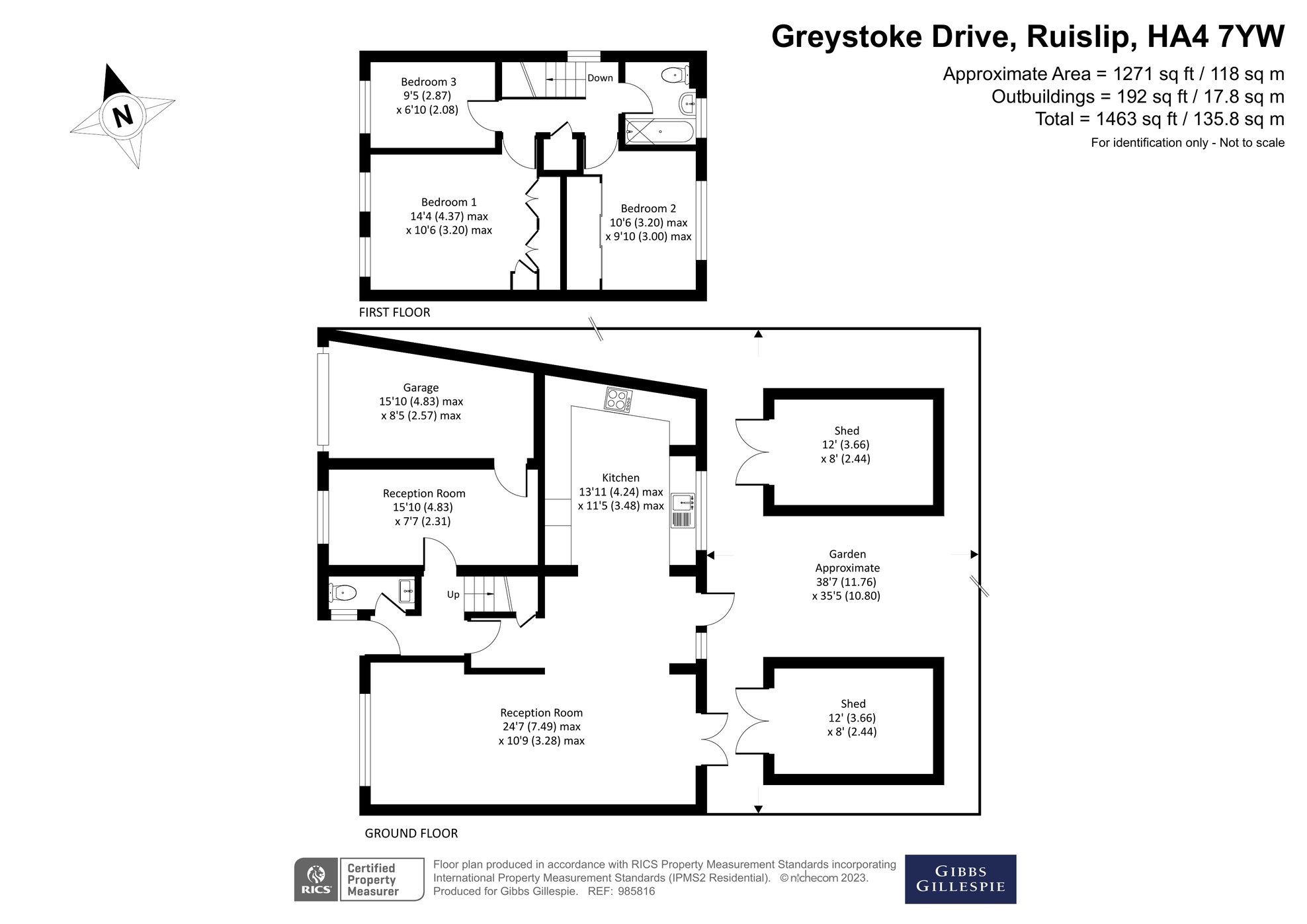 3 bedroom House for sale in Greystoke Drive, Ruislip, Middlesex, HA4