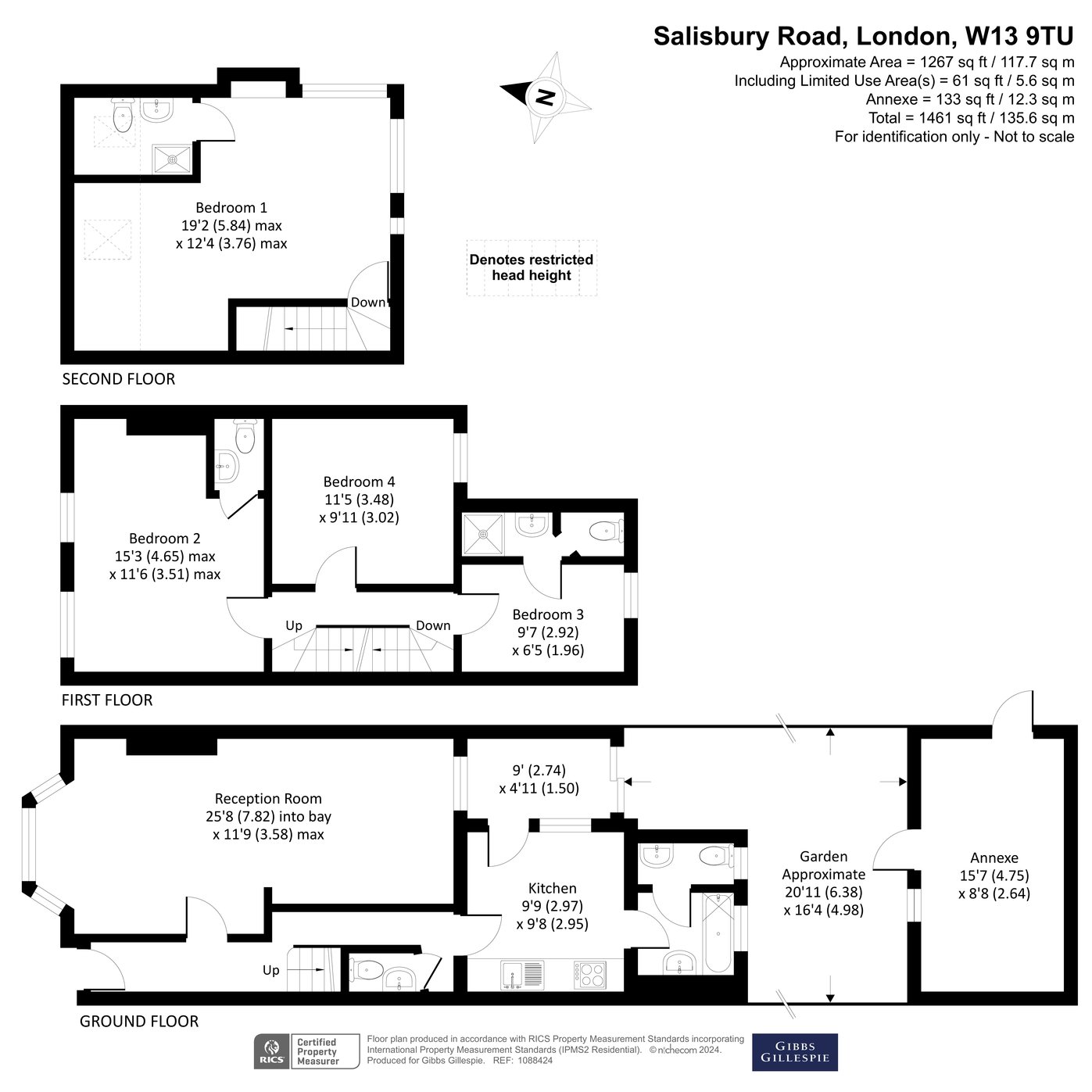 4 bedroom House for sale in Salisbury Road, Northfields, London, W13