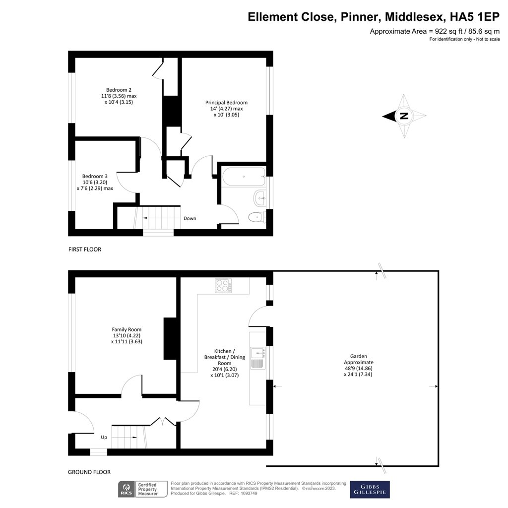 3 bedroom House for sale in Ellement Close, Pinner, Middlesex, HA5